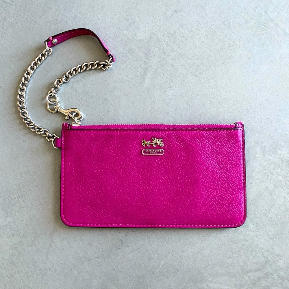 Coach Leather Wristlet